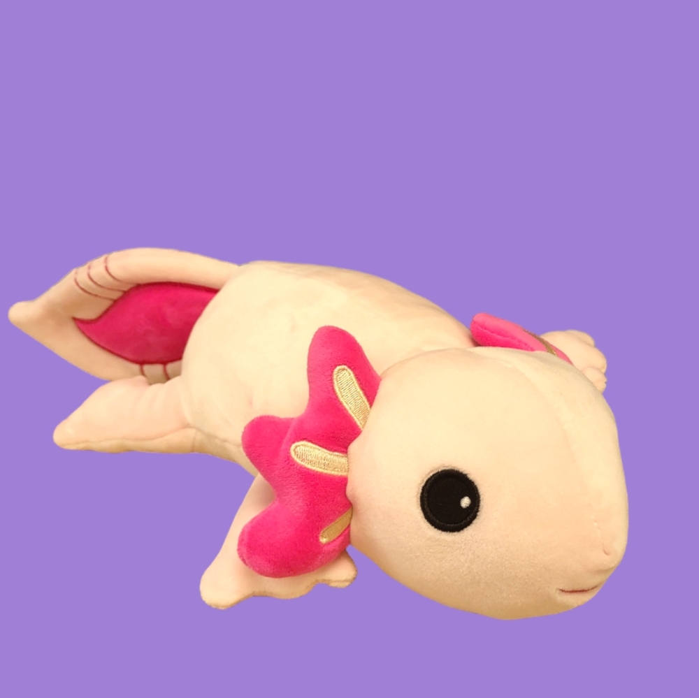 βFiesta Snugglies Pink Axolotl Plush Stuffed animal 10.5in - Picture 1 of 16